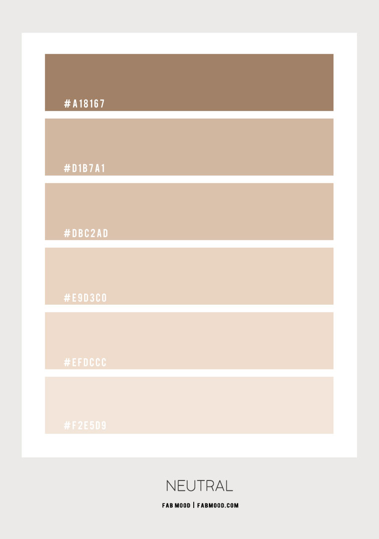 beige color hex, neutral color palette, beige, beige color combination, ombre neutral #colorpalette #nudecolor