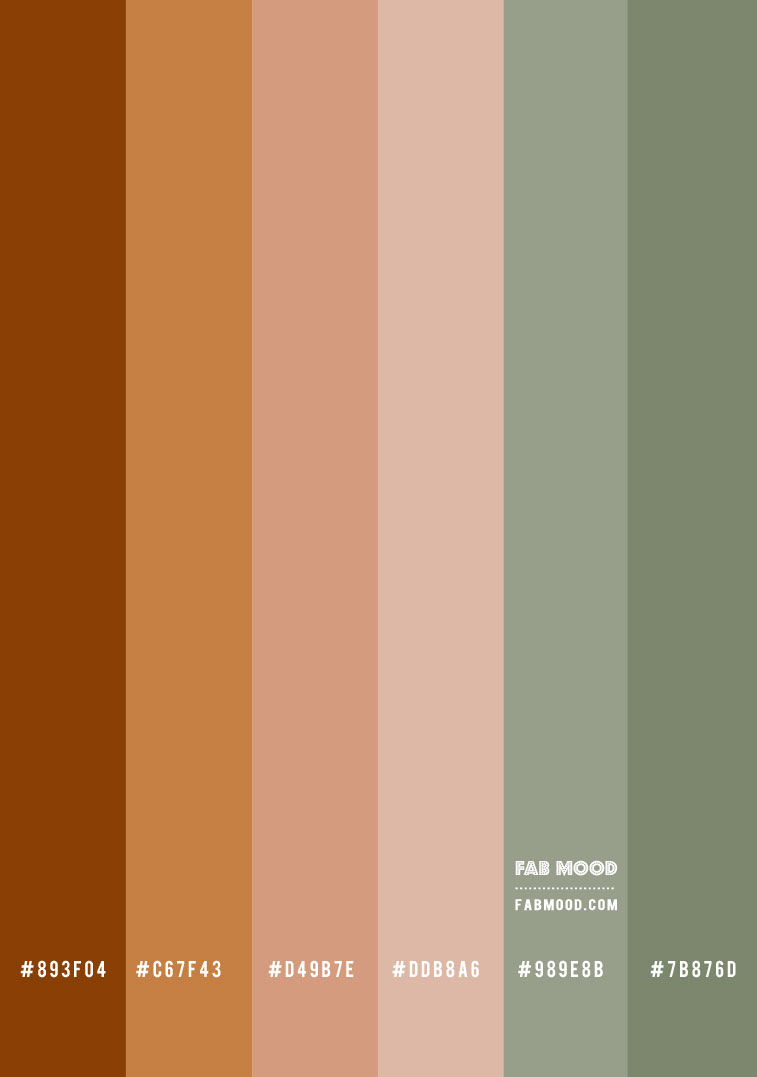 Brown and Sage Colour Palette