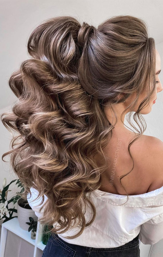 best half up half down hairstyles, half up half down for thick hair, half up half down hairstyle, boho half up, simple half up hairstyle, half up hairstyle ideas, half up half down hairstyles 2021