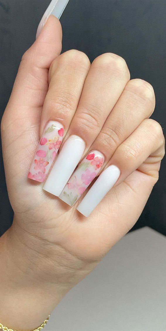 28 Charming Dried Flower Nails Ideas - Styleoholic