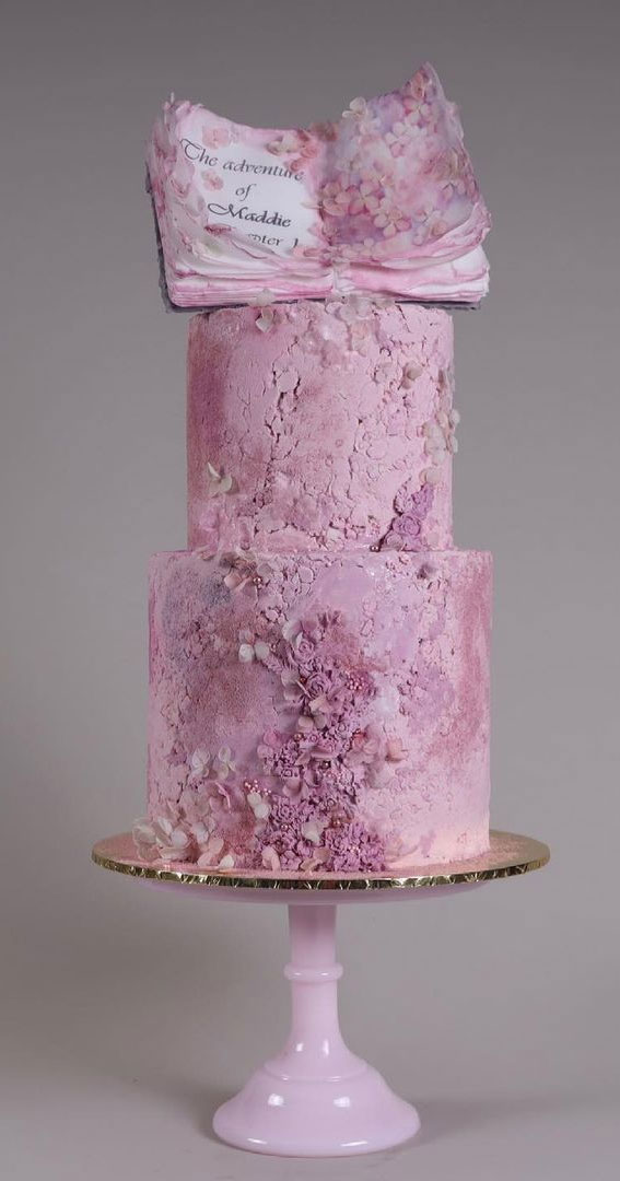 pink concrete wedding cake, textured wedding cakes, abstract wedding cake, unique wedding cake, wedding cake trends 2021, modern wedding cakes 2021