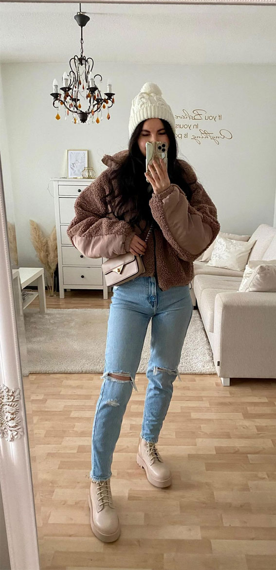 teddy coat fall outfits, fall outfits, casual fall outfits 2021, teddy jacket ideas, autumn outfits for ladies 2021, fall outfits for girls, fall outfits 2021, easy fall outfits