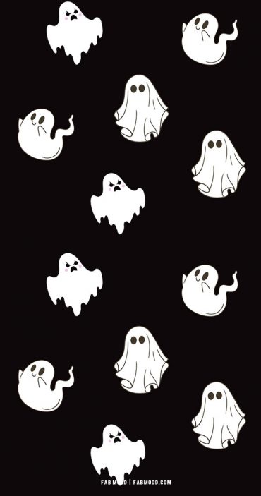 Cute Halloween Wallpaper Aesthetic | Fall Wallpaper Illustration