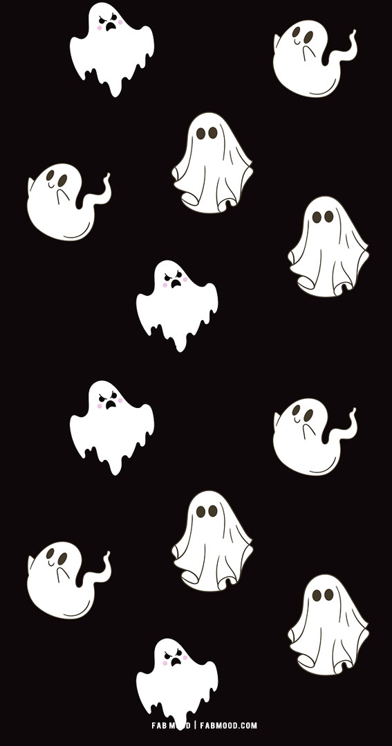 Cute Halloween Wallpaper Aesthetic  Fall Wallpaper Illustration