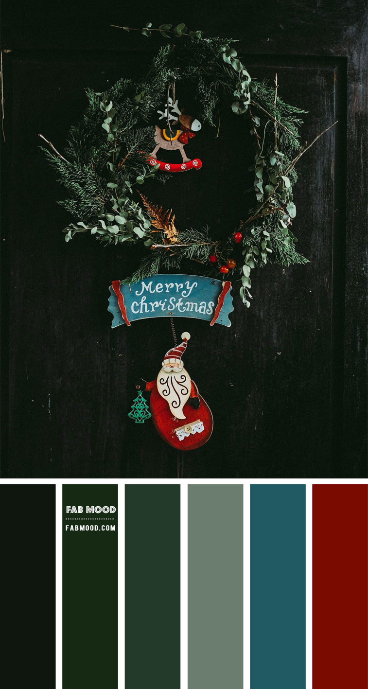 midnight green sage and red, christmas color palette hex, christmas color schemes 2021, christmas color palette, christmas color palette navy blue, christmas palette