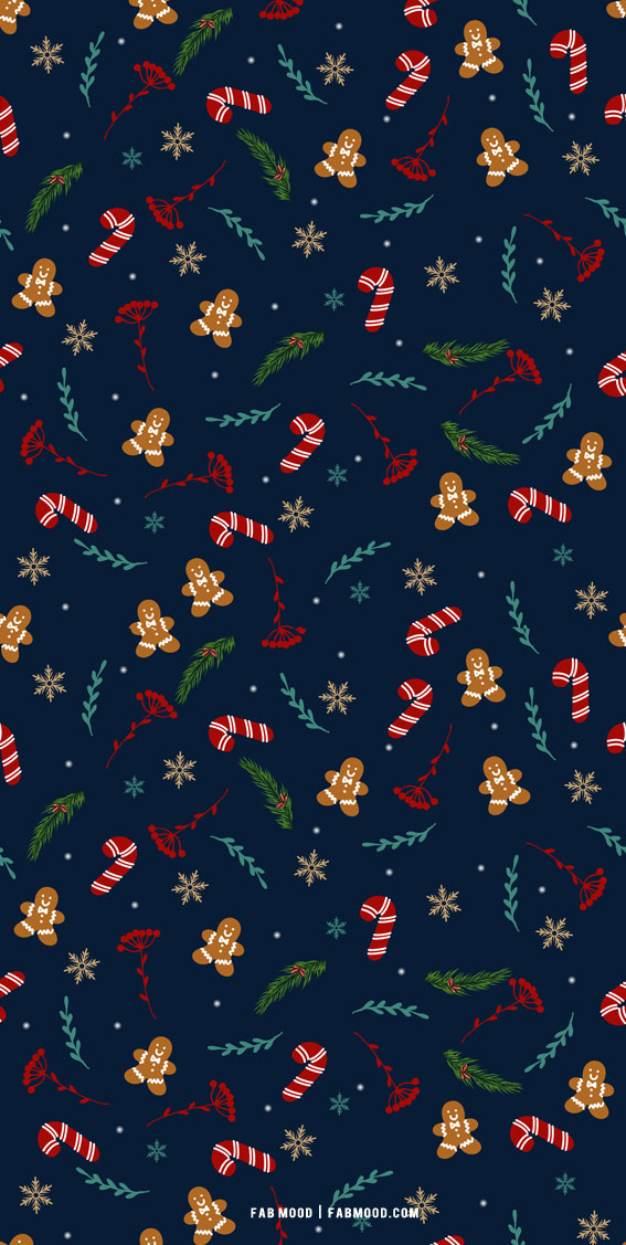 12 Aesthetic Christmas Wallpapers : Navy Blue Christmas Wallpaper