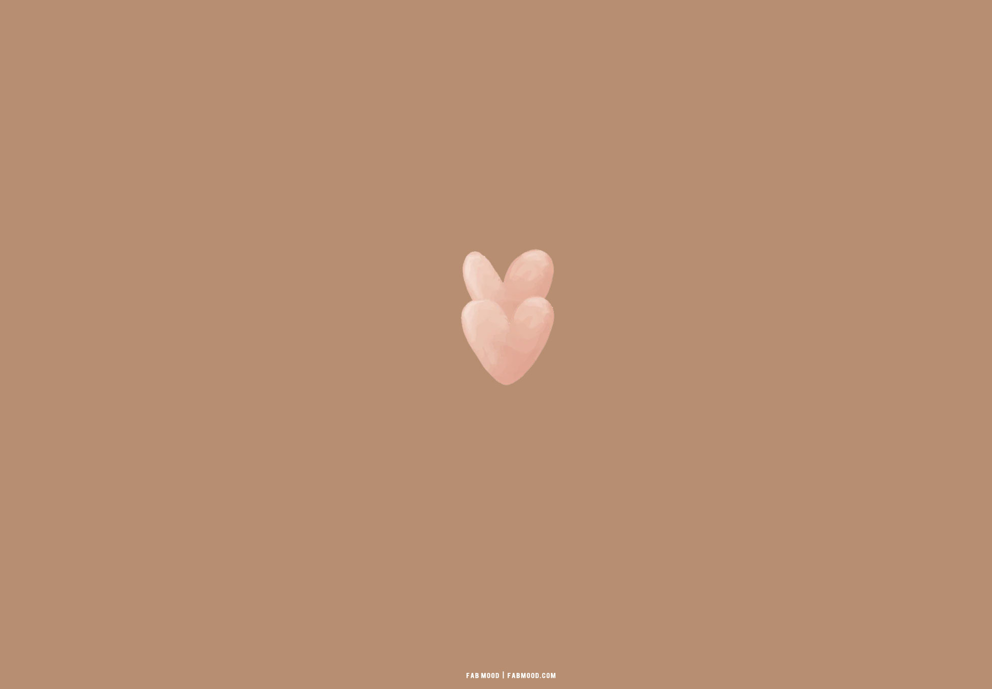 25 Brown Aesthetic Wallpaper for Laptop : Pink Watercolor Love Hearts