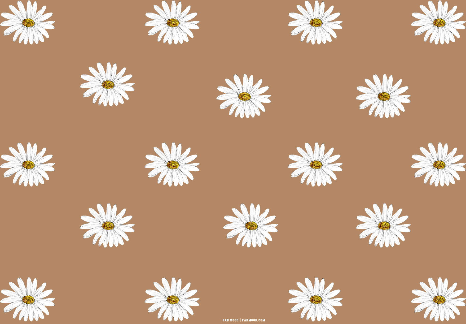 25 Brown Aesthetic Wallpaper for Laptop : Daisy Daisy 1 - Fab Mood |  Wedding Colours, Wedding Themes, Wedding colour palettes