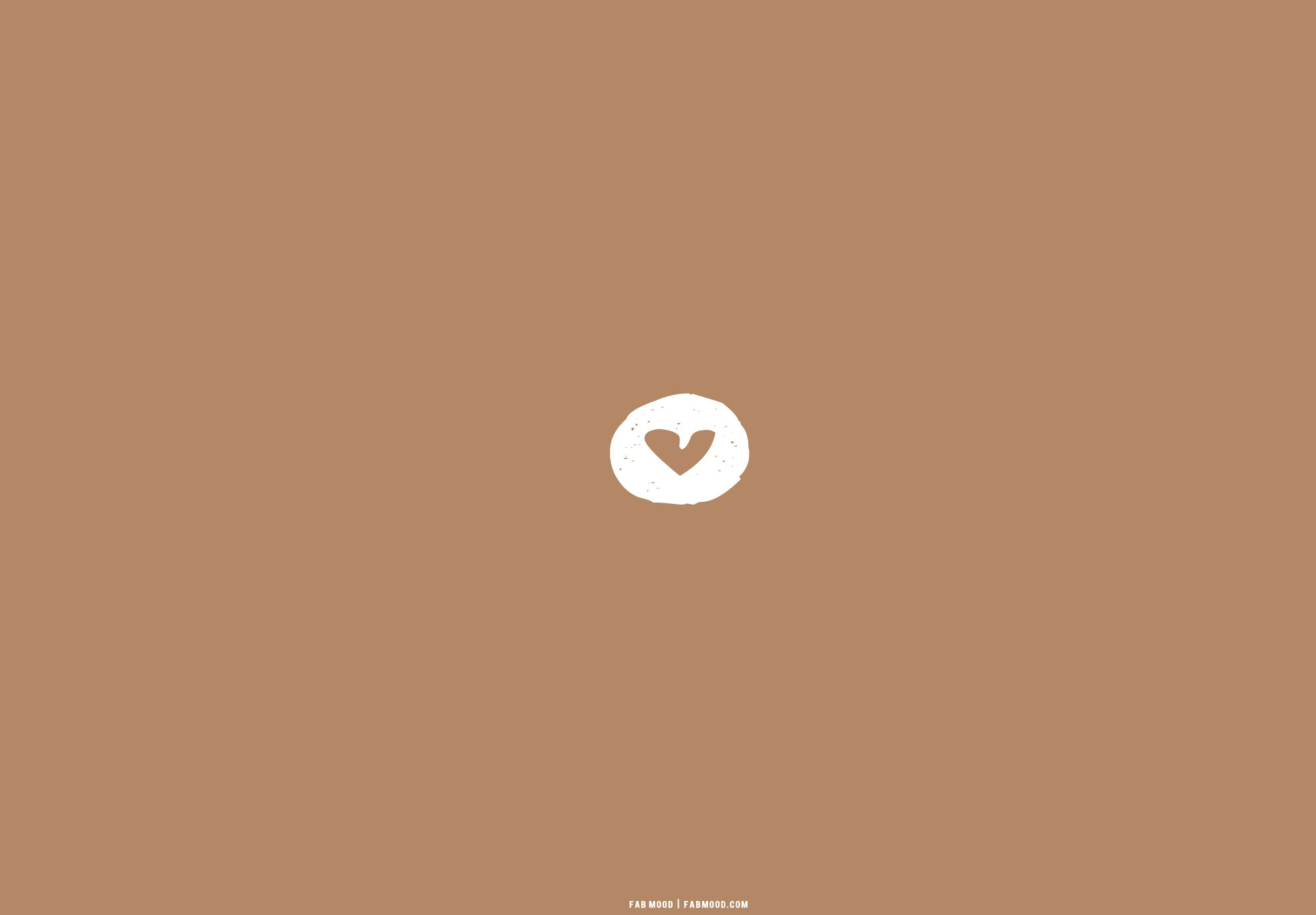 25 Brown Aesthetic Wallpaper for Laptop : Heart Cut Out Brown Background