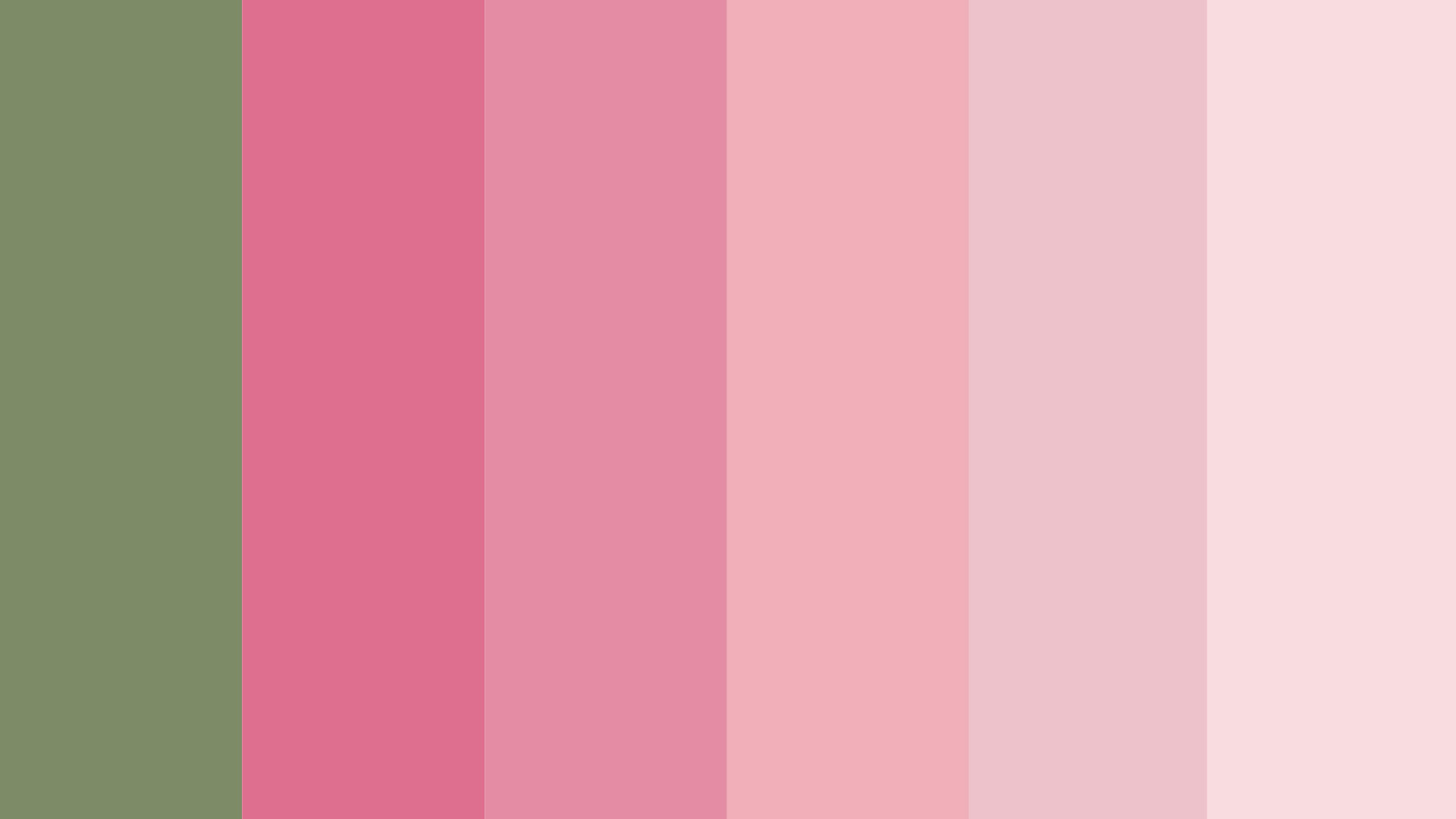 Pink and Sage Colour Palette, Pastel Color HEX