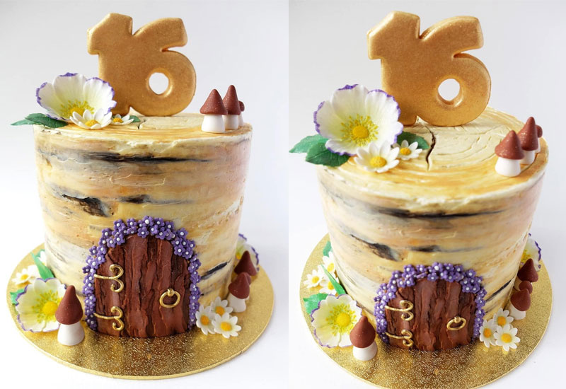 enchanted forest fairy cake, sweet 16th birthday cake, birthday cake for girl