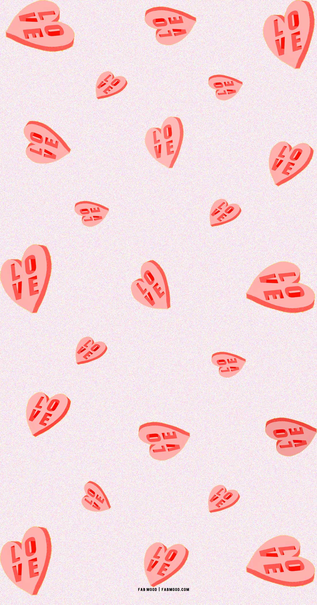 Candy Heart Love YOU Valentine's Day Wallpapers 1 - Fab Mood