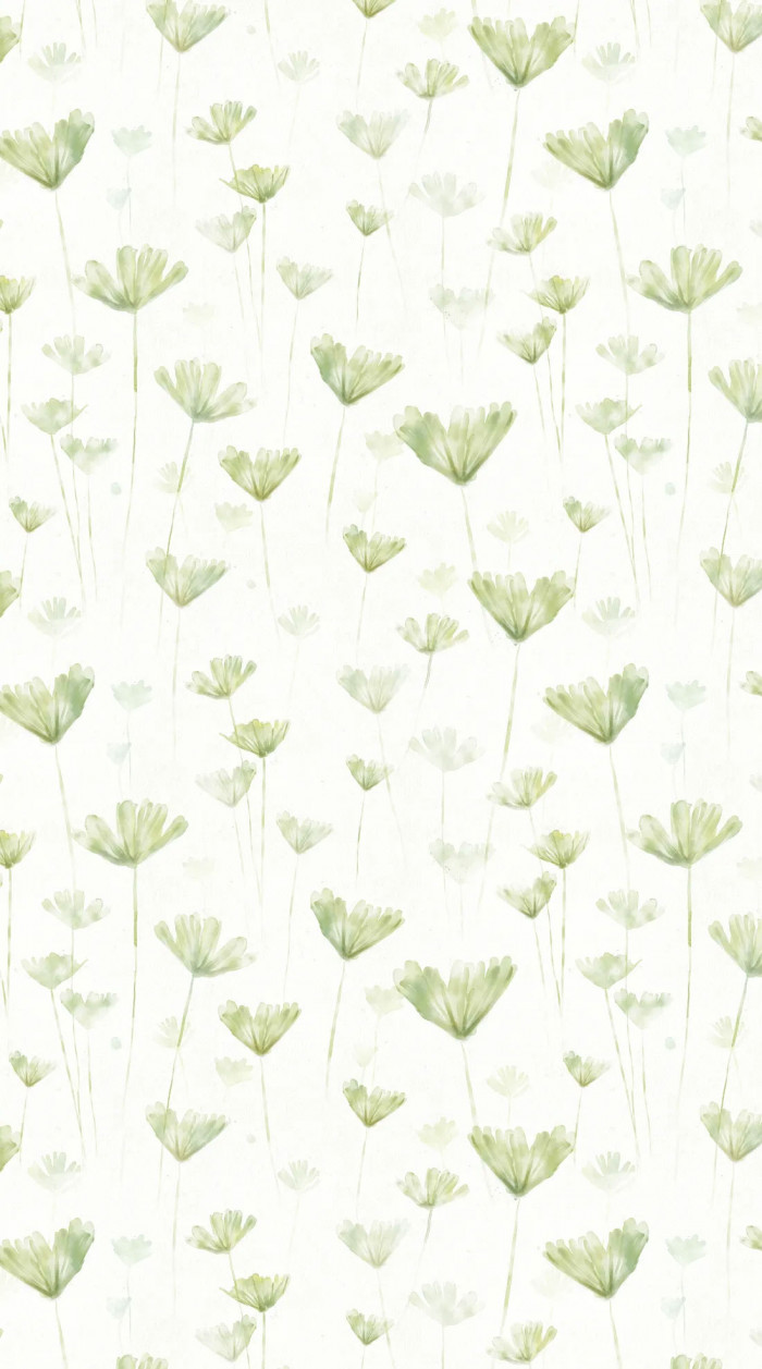 20 Cute Spring Wallpaper for Phone & Iphone : Watercolour Sage Green Leaf Wallpaper