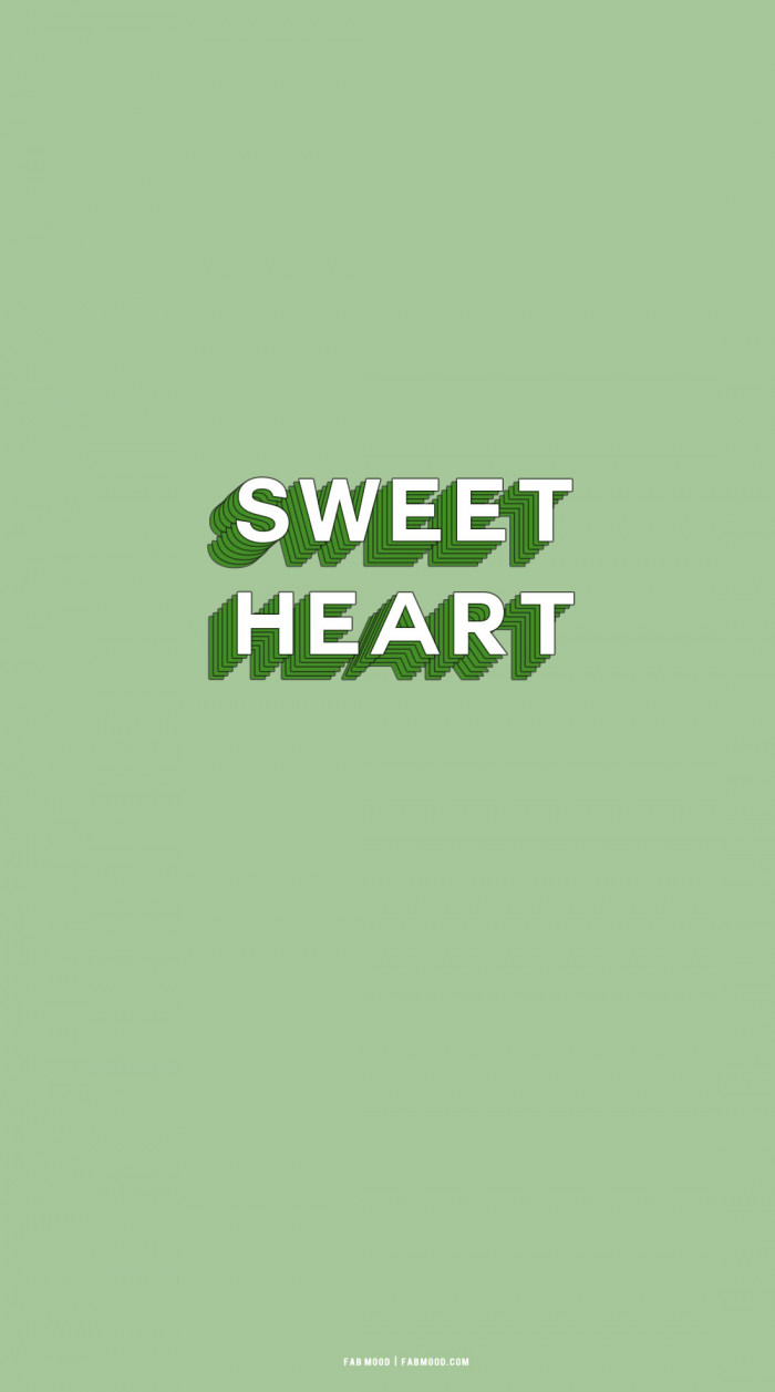 20 Cute Spring Wallpaper for Phone & Iphone : Sweetheart Sage Green Background