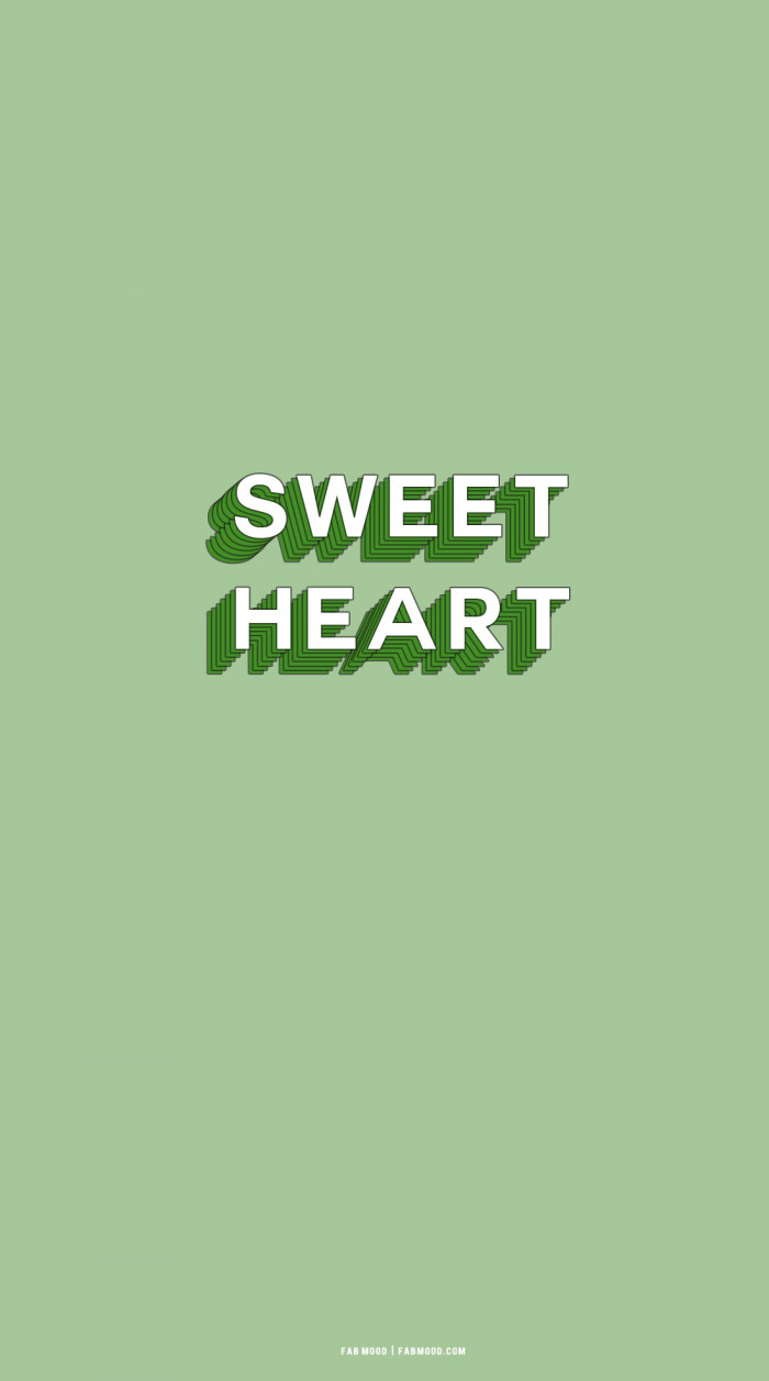 20 Cute Spring Wallpaper for Phone & Iphone : Sweetheart Sage Green  Background 1 - Fab Mood