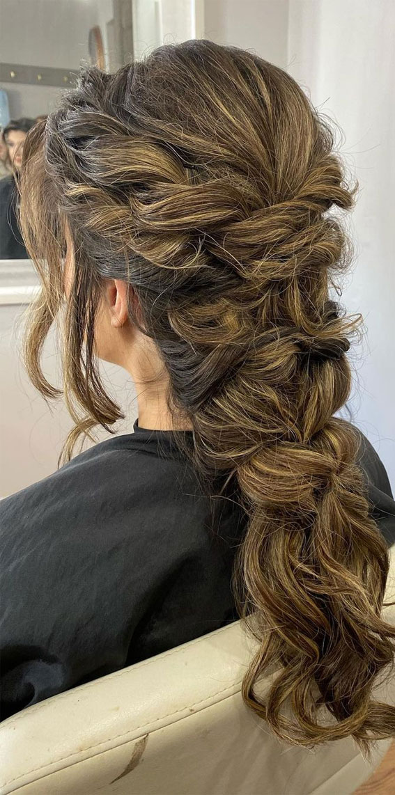 50 Breathtaking Prom Hairstyles For An Unforgettable Night : Twisted + Textured Half Up