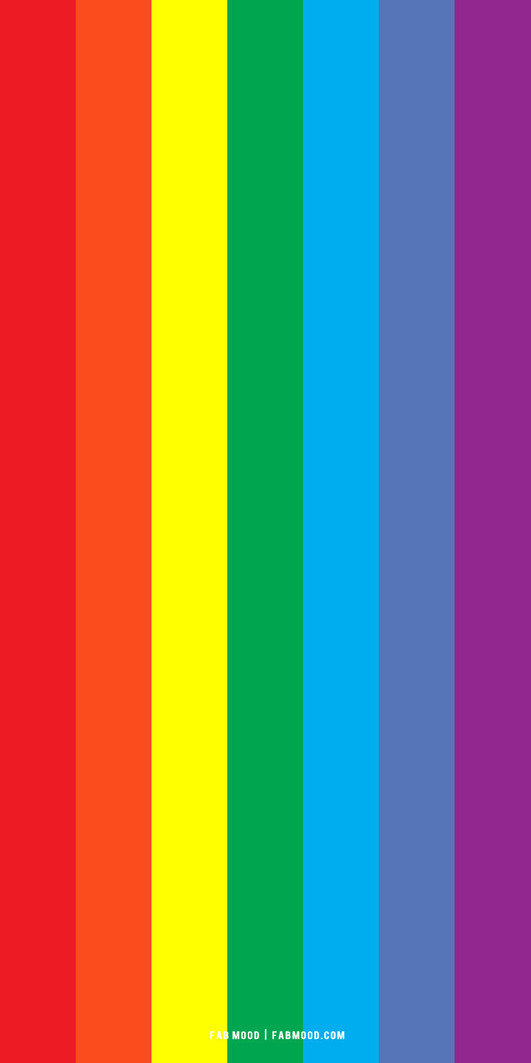 7 Pride Wallpaper Ideas for iPhones and Phones : Vertical Rainbow