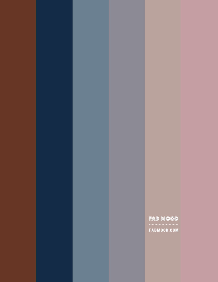 color inspiration, color palette, color combinations 2022, color palettes 2022, denim and blush color palette, brown and navy blue color palette