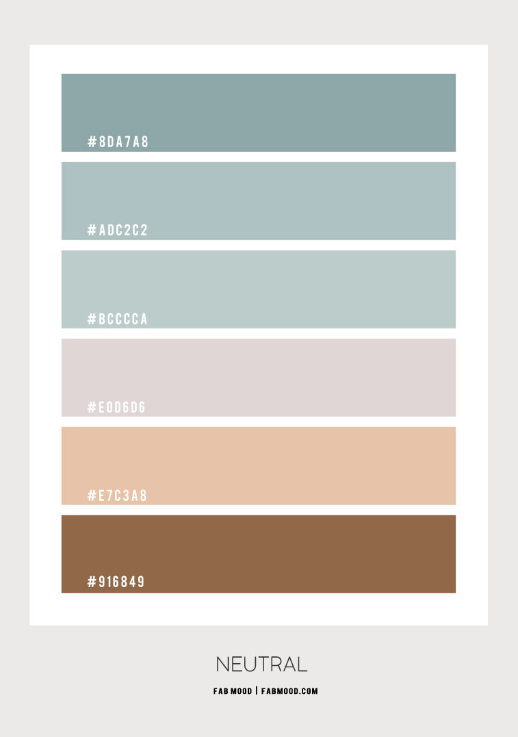 mint color scheme, mint sea foam and neutral color palette, neutral color scheme