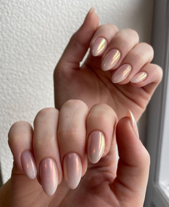 45 Glazed Donut Nails To Try Yourself : White Ombre Tips
