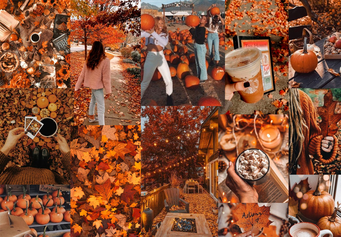 20 Autumn Collage Wallpapers : Cozy Wallpaper for PC