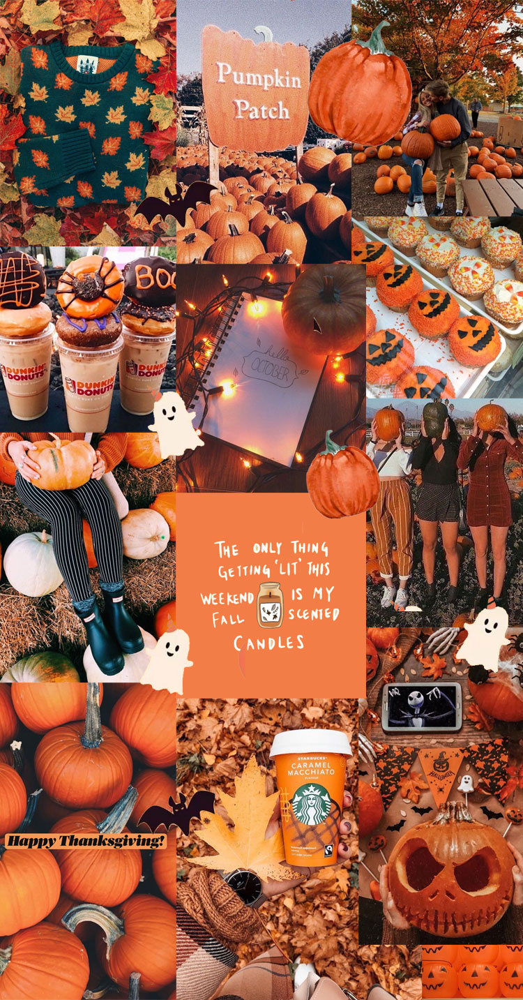 20 Autumn Collage Wallpapers : Hello October