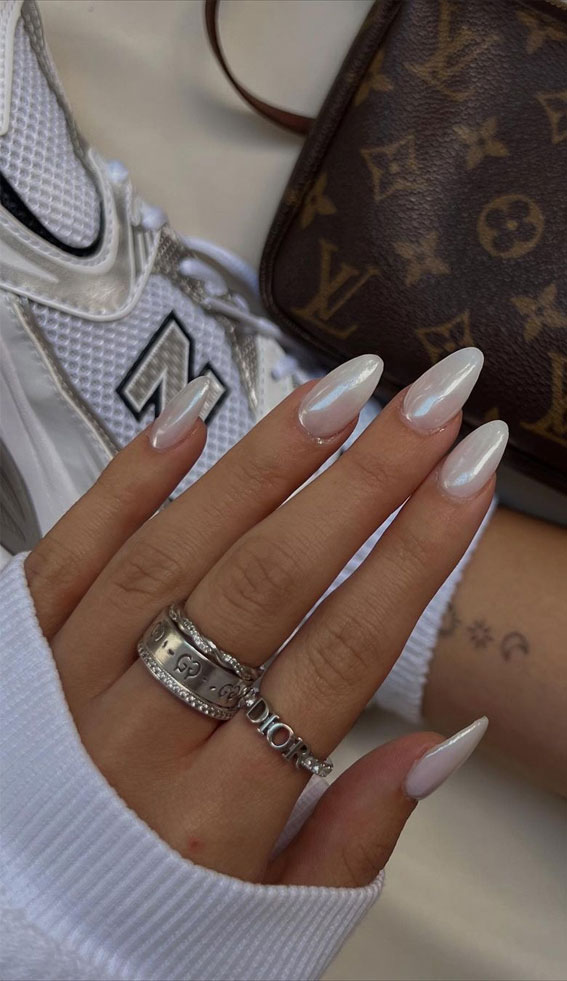 45 Glazed Donut Nails To Try Yourself : Hailey Bieber Nail Vibes