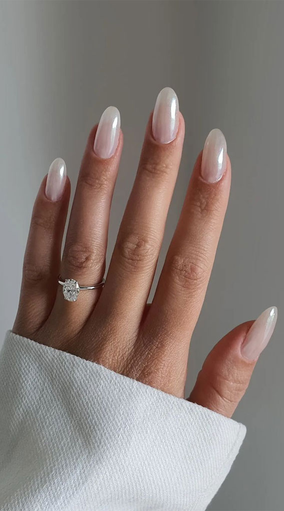 45 Glazed Donut Nails To Try Yourself : Almost Translucent Nails