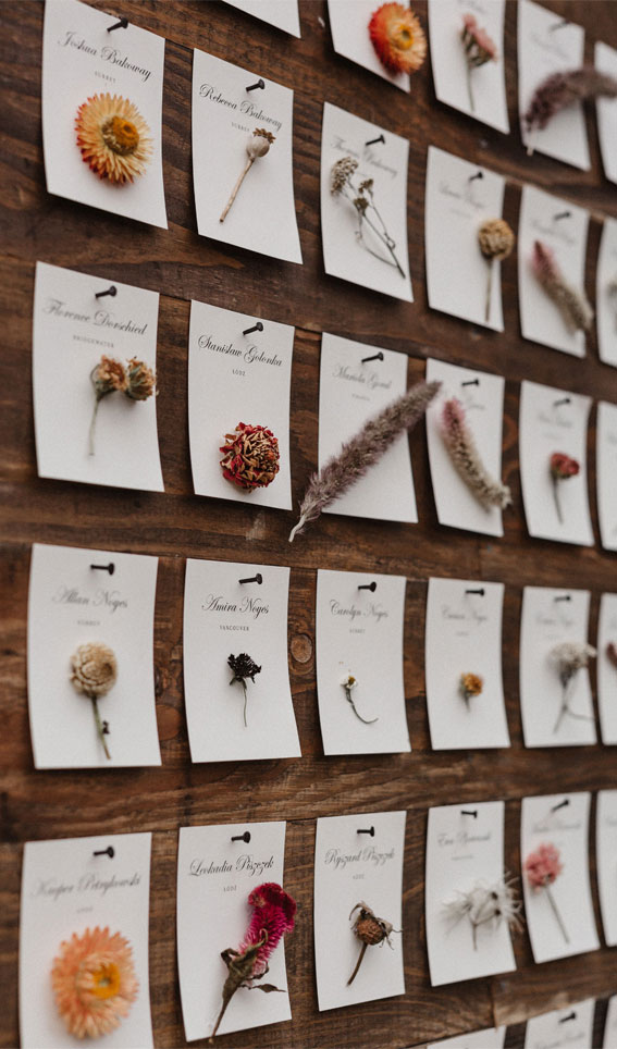 escort card display, outdoor escort card display, boho wedding ideas, rustic escort cards