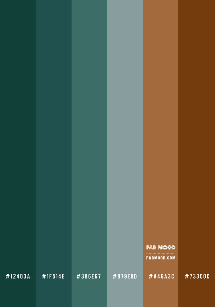 brown and teal color combo, teal color combo, brown and teal color scheme, fall color palette, autumn color scheme, autumn color scheme, autumn color combo, color combo, color combos 6