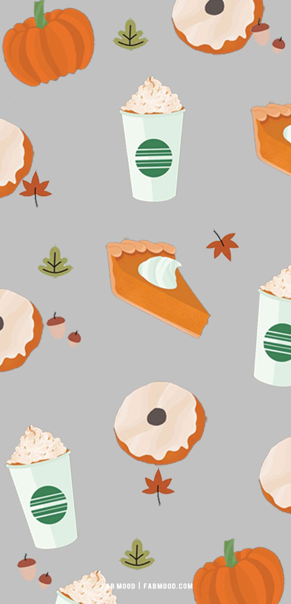 20 Cute Autumn Wallpaper Ideas : Grey Background