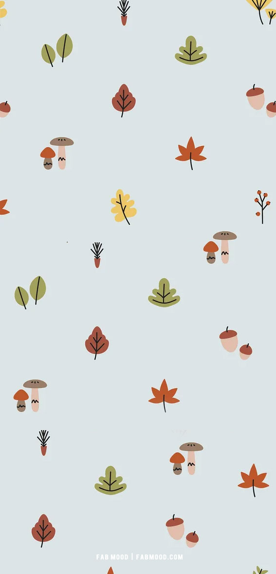 20 Cute Autumn Wallpaper Ideas : Acorn + Mushroom + Autumn Leaves 1 - Fab  Mood | Wedding Colours, Wedding Themes, Wedding colour palettes