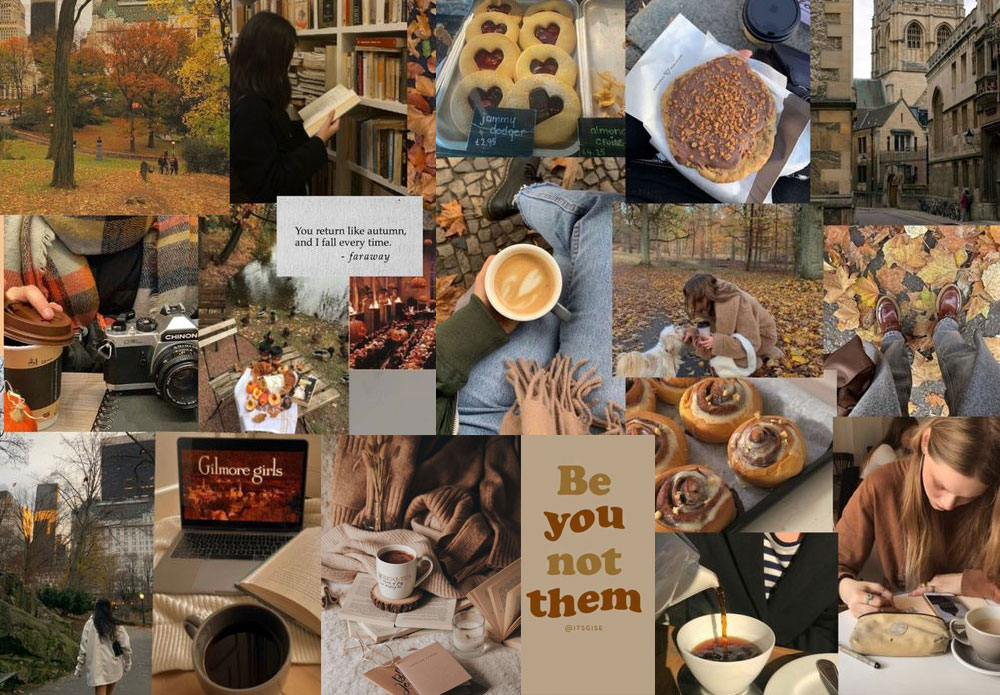 10 Autumn Collage Wallpaper Ideas for PC & Laptop : Be You Not Them