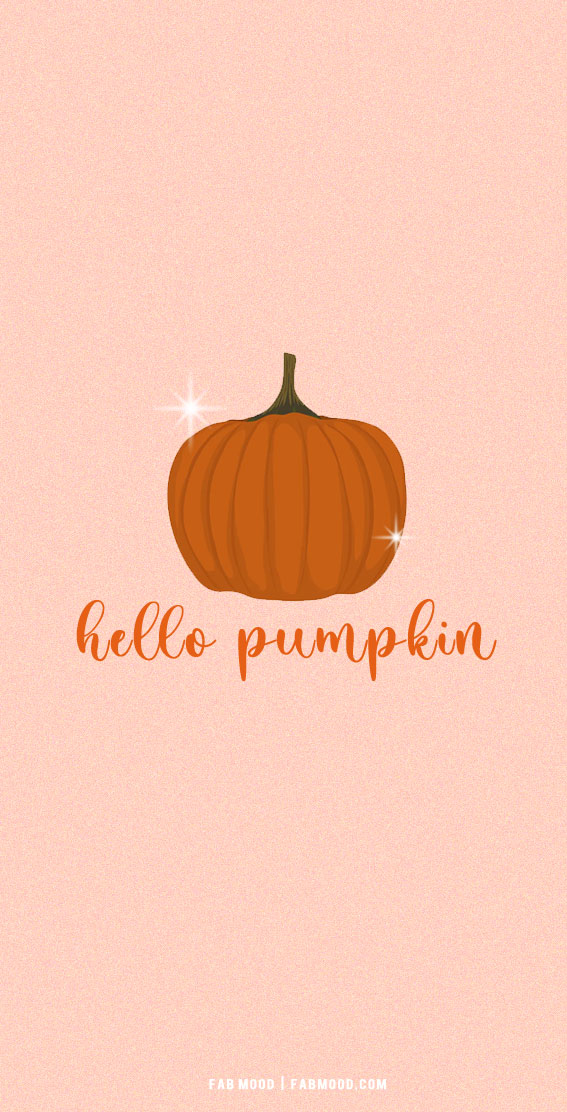 12 Fall Wallpaper Ideas : Hello Pumpkin 1 - Fab Mood