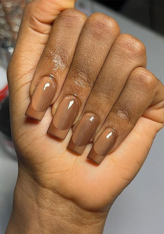 35 Best Optical Illusion Nails : Nude Optical Illusion French Nails
