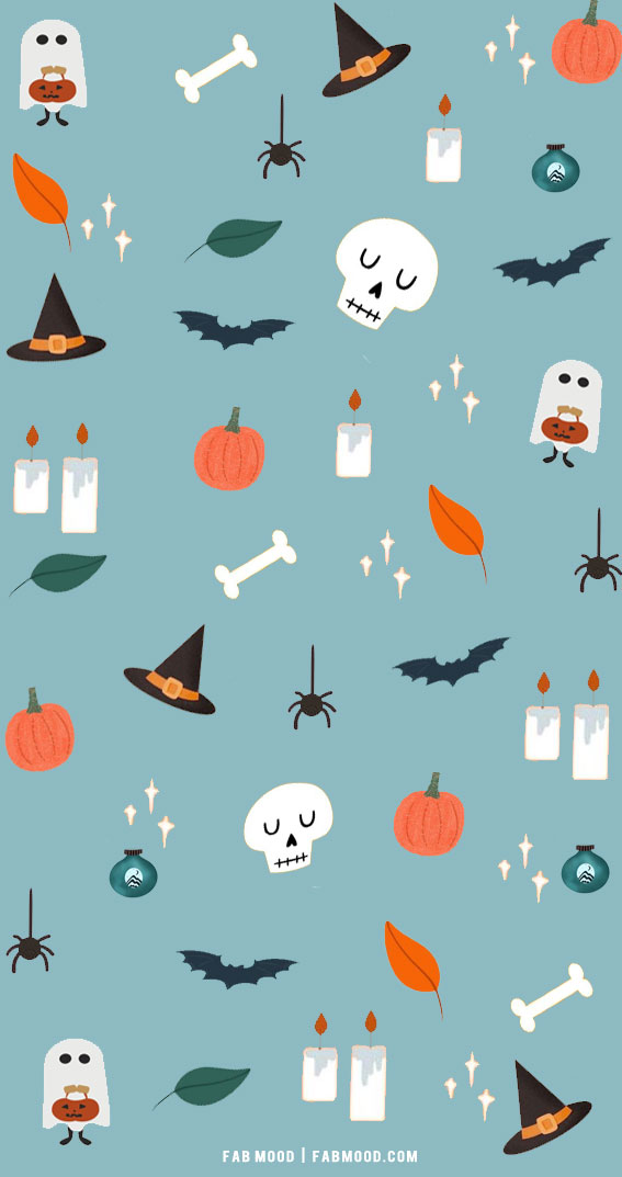 12 Cute Halloween Wallpaper Ideas : Blue Wallpaper