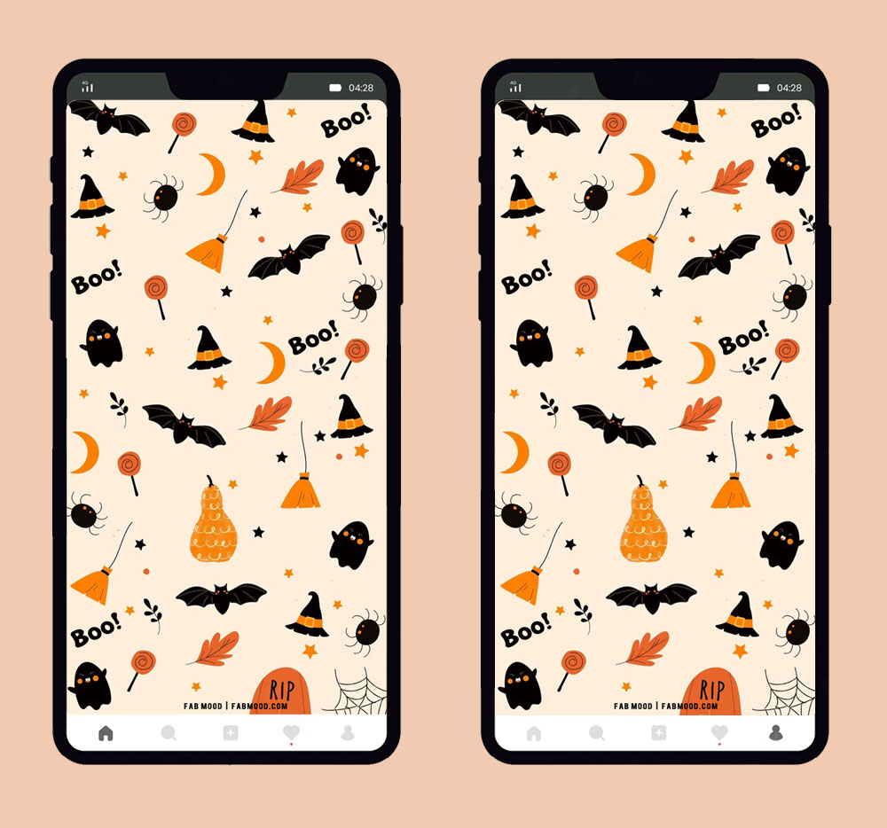 iphone frame wallpaper, halloween wallpaper, cute halloween wallpaper