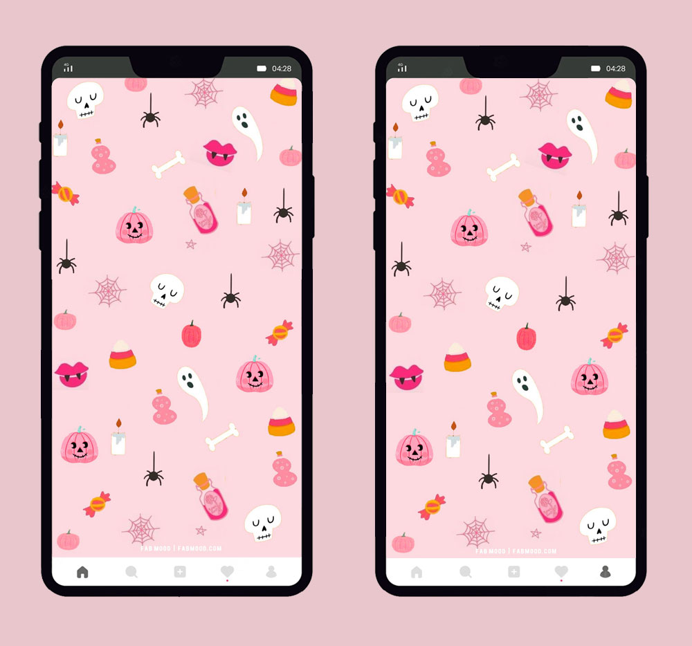 10 Cute Halloween Wallpaper Ideas for Phone & iPhone : Light Pink