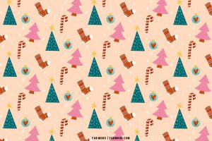 30+ Christmas Aesthetic Wallpapers : Pink Background for Laptop & PC 1 ...