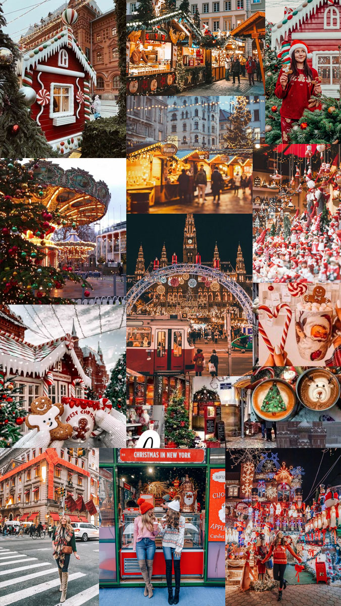 20+ Christmas Collage Aesthetic Ideas : Christmas Market