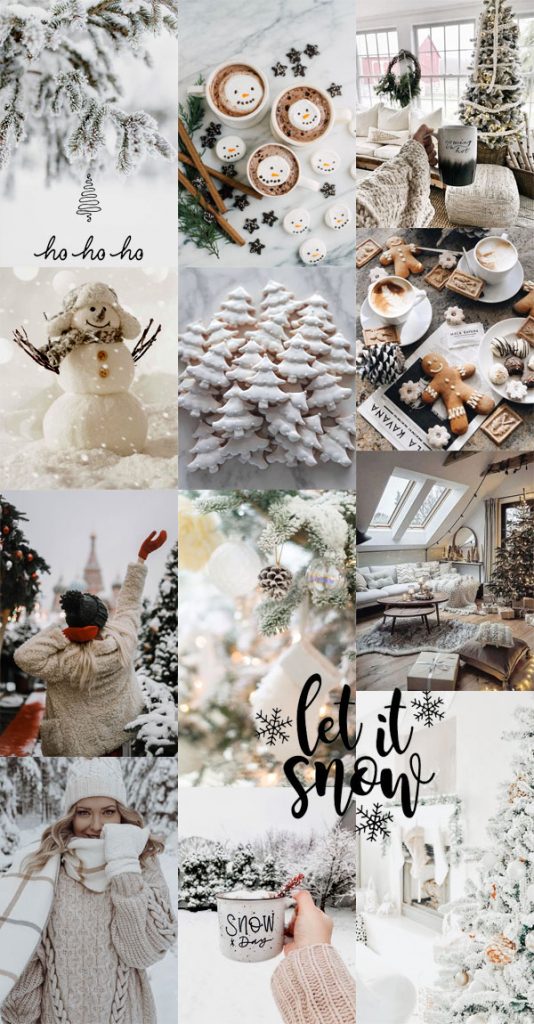 20+ Christmas Collage Aesthetic Ideas : White Christmas Collage 1 - Fab ...