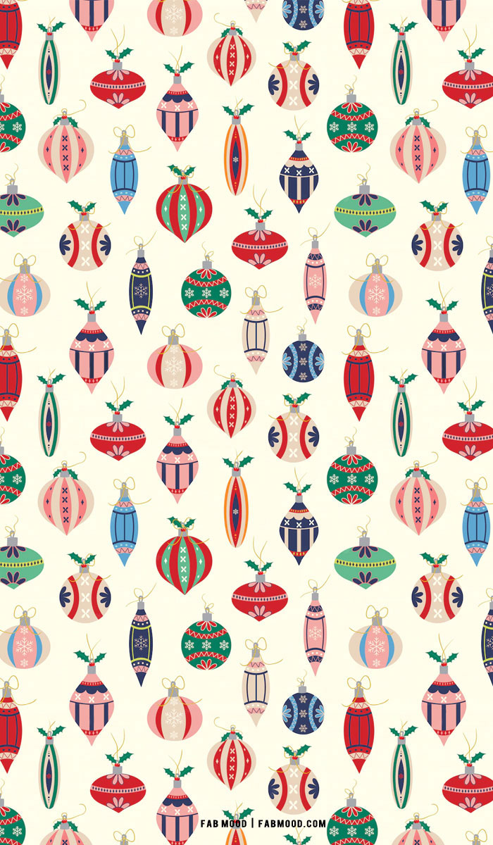 30+ Christmas Aesthetic Wallpapers : Pretty Baubles