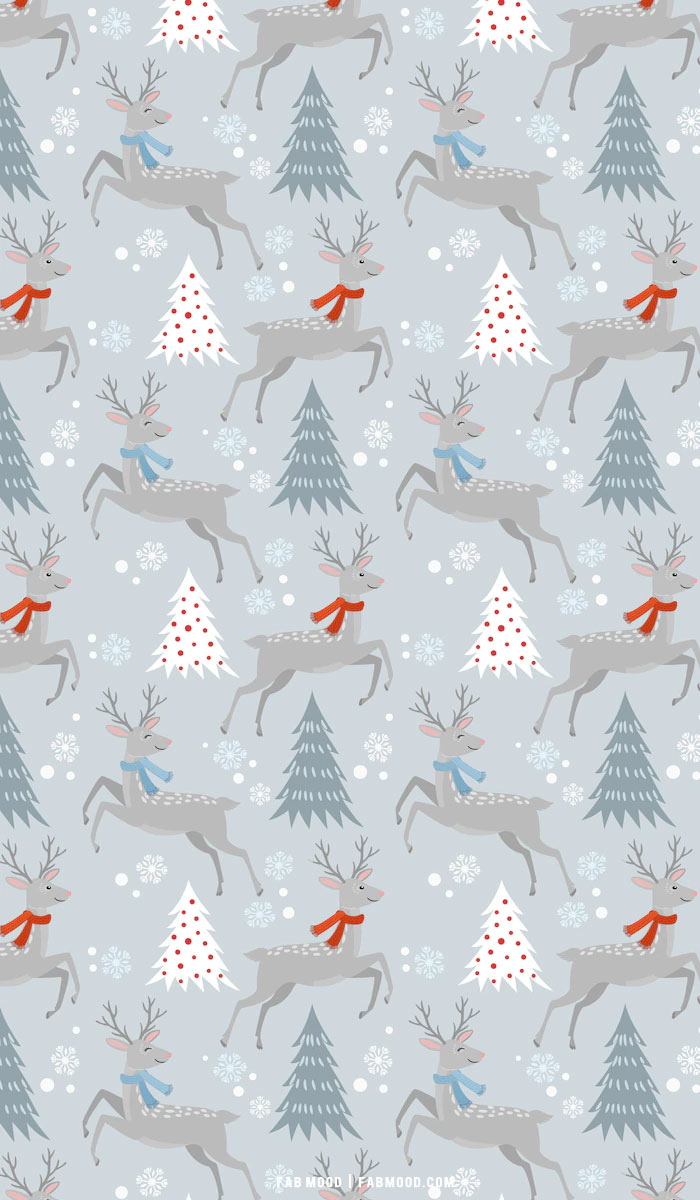 30+ Christmas Aesthetic Wallpapers : Grey Winter Wallpaper