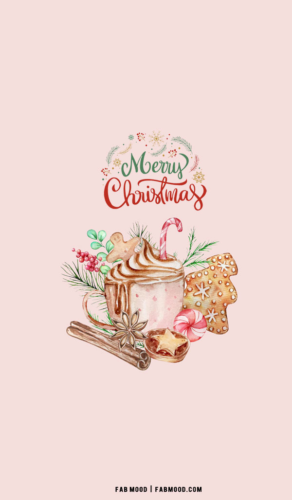 30+ Christmas Aesthetic Wallpapers : Warm Drink Wallpaper