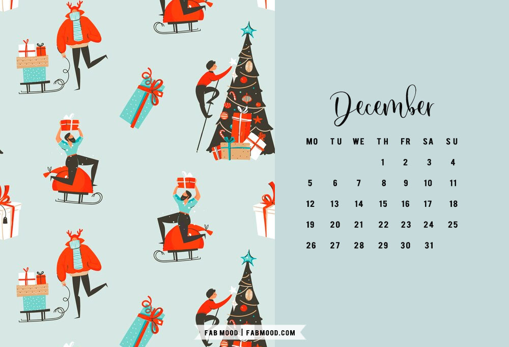 10+ Christmas Calendar Wallpapers : December Calendar Wallpaper