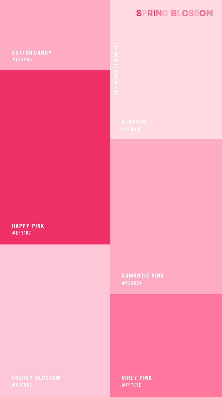 Pink Spring Blossom ― Colour Combo 42 1 - Fab Mood | Wedding ...