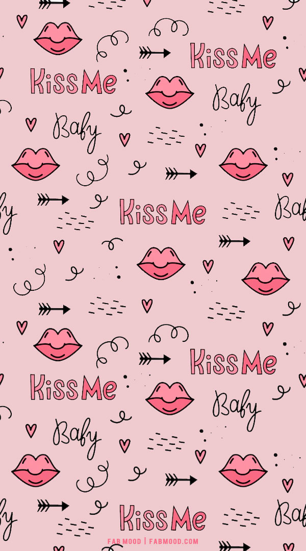 Baby Kiss Me Valentine’s Wallpaper
