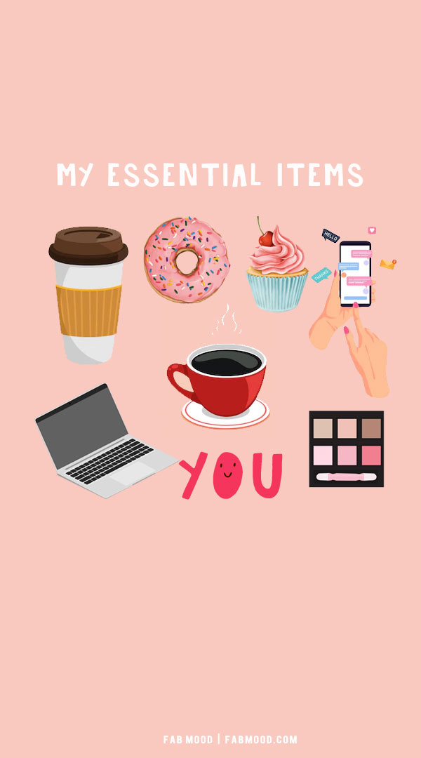You’re My Essential Item – Cute Valentine’s Wallpaper