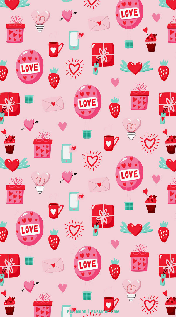 Pink Hot Air Balloon Valentine's Wallpaper 1 - Fab Mood | Wedding Colours,  Wedding Themes, Wedding colour palettes