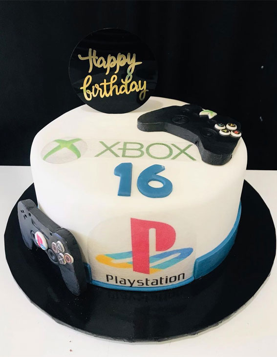 gaming theme cake, sweet 16 birthday cake, 16 birthday cake ideas, 16 birthday cake ideas for a boy, boy birthday cake, 16 birthday cakes